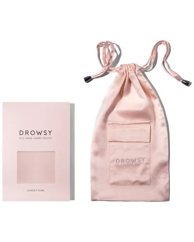 Drowsy 22 Momme Silk Pouch In Pink