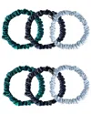 Drowsy 22 Momme Silk Skinny Scrunchie Set In Multi