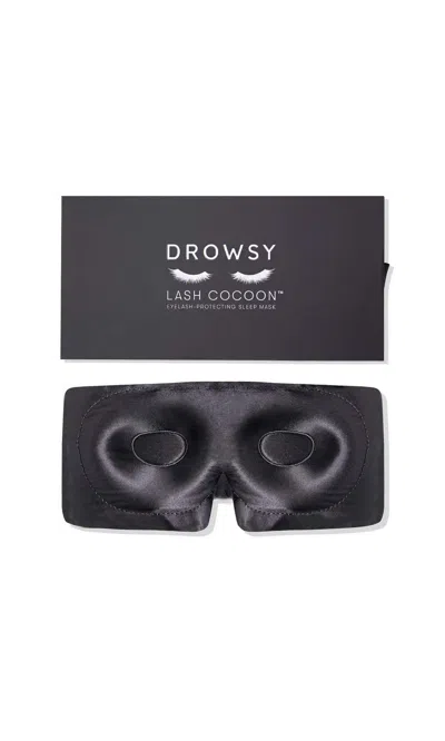 Drowsy Eyelash Protecting Silk Sleep Mask - Moonlight Shadow In Gray