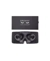 Drowsy Silk Eyelash Protecting Sleep Mask In Black