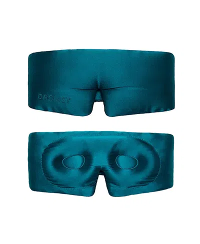 Drowsy Silk Eyelash Protecting Sleep Mask In Blue
