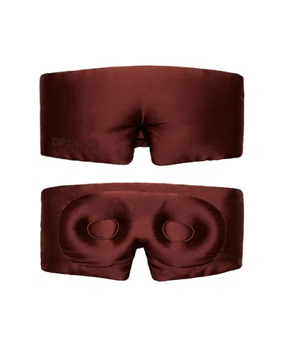 Drowsy Silk Eyelash Protecting Sleep Mask In Burgundy