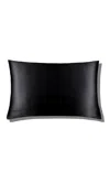 Drowsy Silk Standard Pillowcase - Black Jade In Black