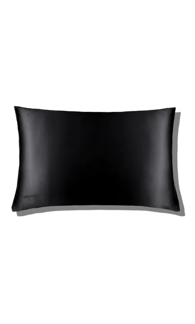Drowsy Silk Standard Pillowcase - Black Jade