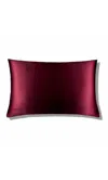 Drowsy Silk Standard Pillowcase - La Vie En Rouge In Burgundy
