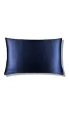 Drowsy Silk Standard Pillowcase - Midnight Blue In Blue
