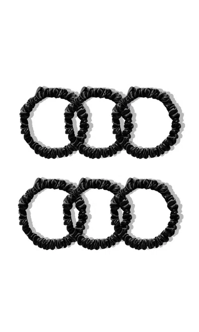 Drowsy Skinny Scrunchie Set - Black Jade