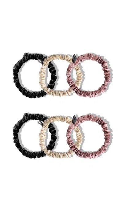 Drowsy Skinny Scrunchie Set - Damask Rose