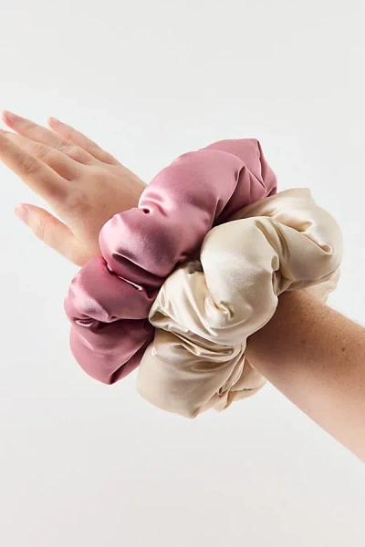 Drowsy Sleep Co Padded Silk Scrunchie In Gold At Urban Outfitters