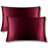 Drowsy Sleep Co . Queen Silk Pillowcase In La Vie En Rouge