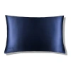 Drowsy Sleep Co . Queen Silk Pillowcase In Midnight Blue