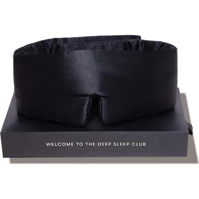 Drowsy Sleep Co . Silk Sleep Mask In Black Jade