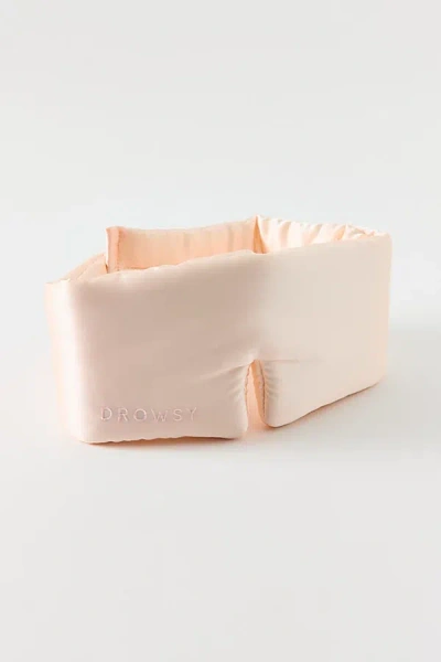 Drowsy Sleep Co Silk Sleep Mask In Sunset Pink At Urban Outfitters In Neutral