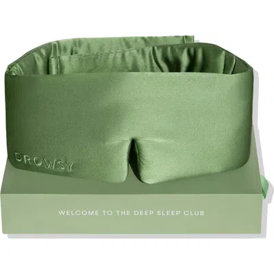 Drowsy Sleep Co . Silk Sleep Mask In Pistachio