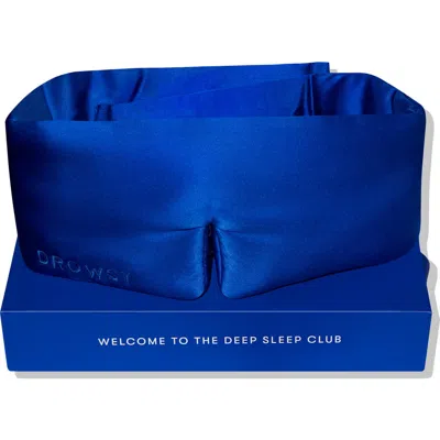 Drowsy Sleep Co . Silk Sleep Mask In Royal Blue