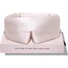 Drowsy Sleep Co . Silk Sleep Mask In Sunset Pink