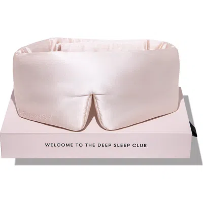 Drowsy Sleep Co . Silk Sleep Mask In Sunset Pink