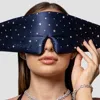Drowsy Sleep Co . Swarovski Silk Sleep Mask In Midnight Blue