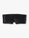 Drowsy Sleep Co Womens Black Jade Brand-embroidered Padded Silk Sleep Mask In Black Jade