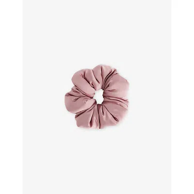 Drowsy Sleep Co Womens Damask Rose Pillow Silk Scrunchie In Pink
