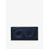 Drowsy Sleep Co Womens Brand-embroidered Padded Silk Sleep Mask Midnight Blu In Midnight Blue