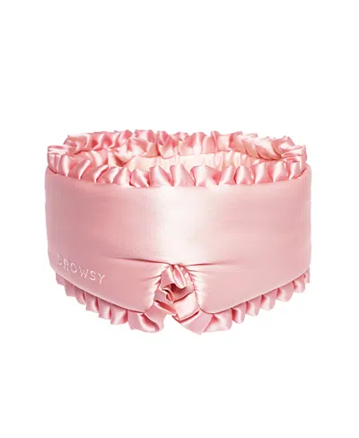 Drowsy Sleep In The City Silk Sleep Mask In Pink