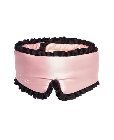 Drowsy Sleep In The City Silk Sleep Mask In Pink