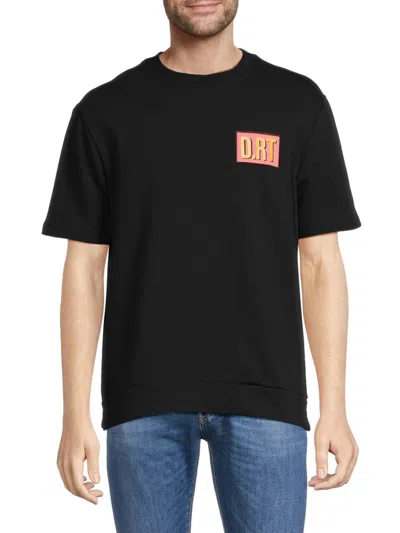 D.rt D. Rt Men's Logo Crewneck T Shirt In Black