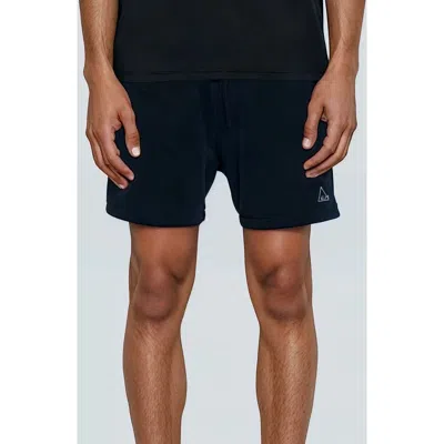 D.rt Embroidered Cotton Terry Shorts In Black
