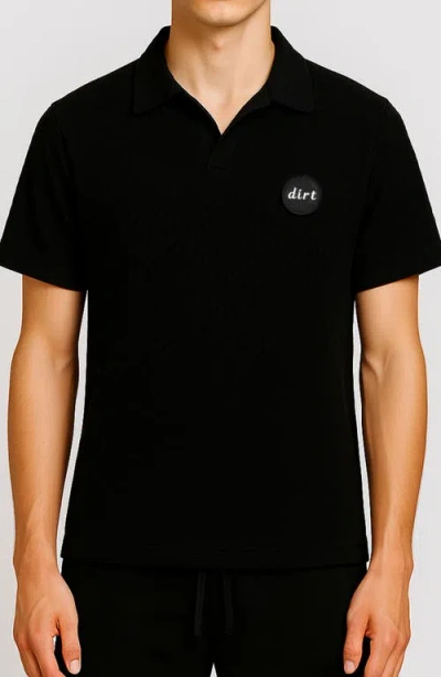 D.rt Vacay Cotton Polo In Black