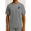 D.rt Vacay Stripe Lyocell & Linen Blend T-shirt In Black