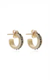 Dru Baby 14k Gold Diamond Hoop Earrings