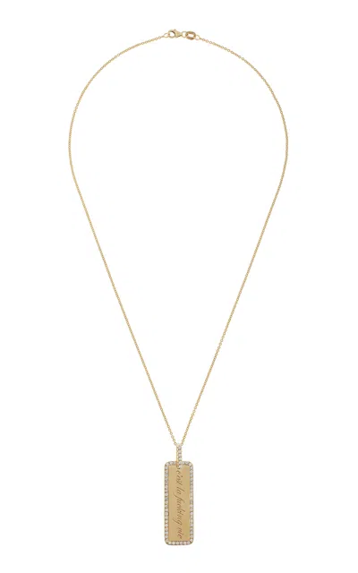 Dru C'est La Fucking Vie Memento 14k Gold Diamond Necklace