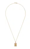 Dru F*** Nugget 14k Gold Diamond Necklace