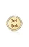 Dru F**k Yeah 14k Yellow Gold Diamond Signet Ring