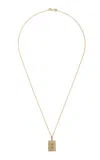 Dru Love Nugget 14k Gold Diamond Necklace