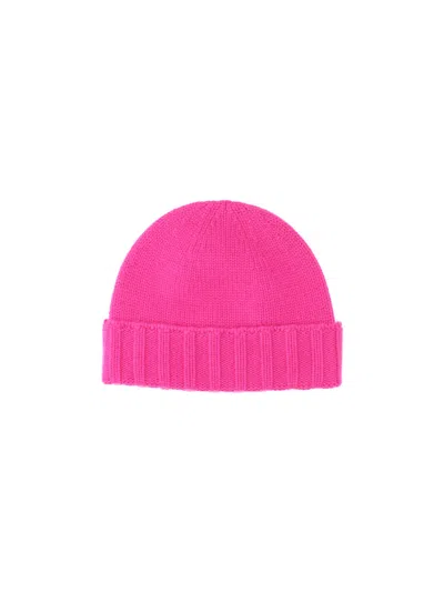 Drumohr 100% Cashmere Beanie Hat In Pink