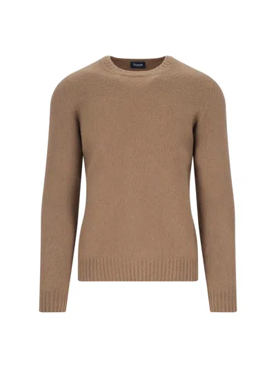 DRUMOHR DRUMOHR 100% LAMBSWOOL CREWNECK SWEATER FOR MEN