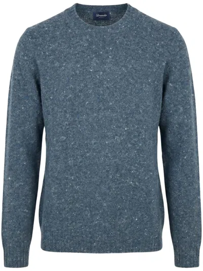 Drumohr 100% Lana Navy Sweater
