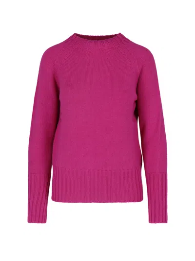 Drumohr 100% Merino Wool Crewneck Sweater In Violet