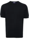 Drumohr Short Sleeves Turtle Neck T-shirt Clothing In Blue