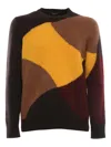 Drumohr Abstract-pattern Cotton Sweater In Brown