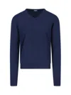 Drumohr Crew-neck Cashmere Jumper In Blue