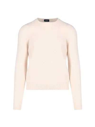 DRUMOHR BASIC SWEATER IN PINK WOOL LIGHT SHADE