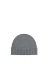 Drumohr Grey Textured Beanie Hat