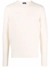 Drumohr Long-sleeve Knitted Jumper In Neutrals