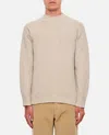 Drumohr Beige Round Neck Pullover In White