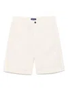 Drumohr Relaxed Fit Cotton Bermuda Shorts In Beige