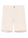 Drumohr Relaxed Fit Cotton Bermuda Shorts In Beige