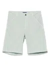 Drumohr Relaxed Fit Cotton Bermuda Shorts In Green